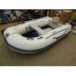 Quicksilver 250 Airdeck inflatable dinghy with oars and pump
