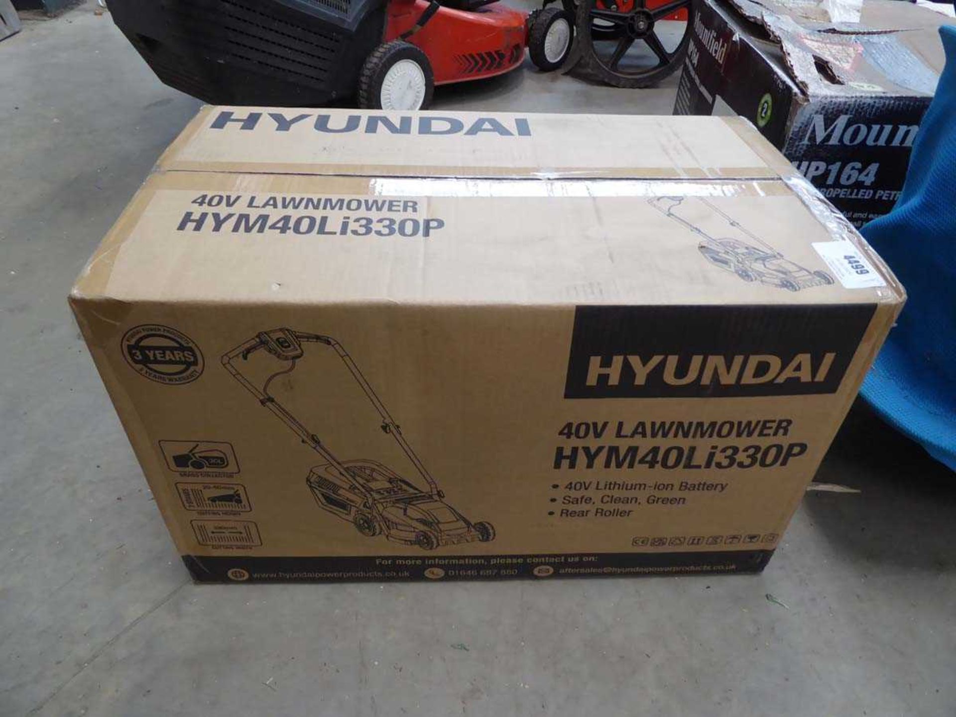 +VAT Hyundai boxed battery powered mower