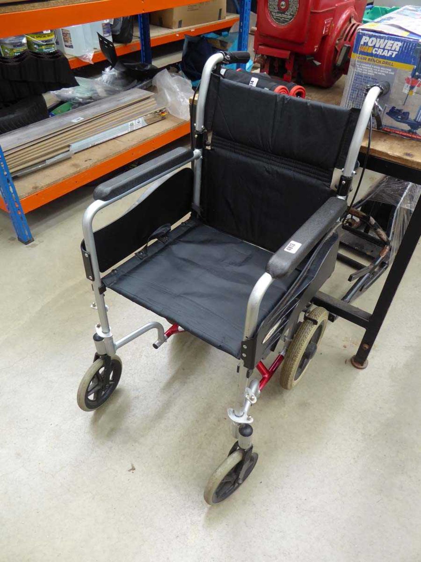 4 wheeled fold up wheelchair