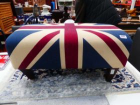 Union Jack decorated stool