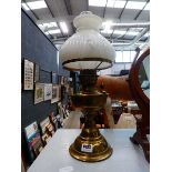 Brass oil lamp