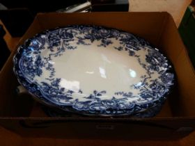 Box containing meat platter plus tureens
