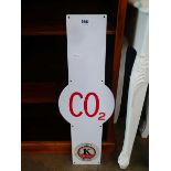Modern CO2 painted sign