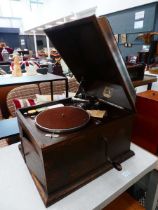 HMV wind up gramophone