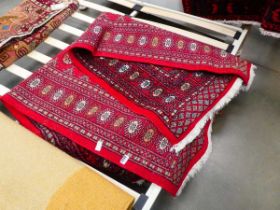 Red Bukhara carpet