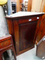 Georgian single door corner cupboard