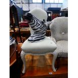 French style upholstered bedroom chair