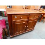 Pine sideboard two drawers over two doors