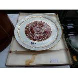 Floral patterned French plate