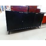 Contemporary sideboard with linenfold panels