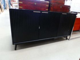 Contemporary sideboard with linenfold panels