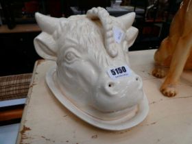 Cow shaped butter dish