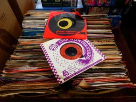 2 x boxes containing 7" vinyl records