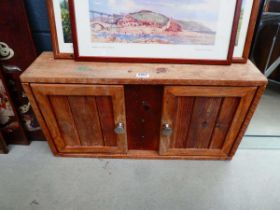 Pine double door cupboard