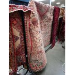 (1) Luxurious heavy duty floral carpet