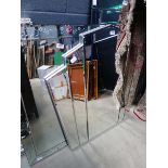 Five panelled art deco style mirror Approx dimensions: Total width 91cm, highest width 44cm,