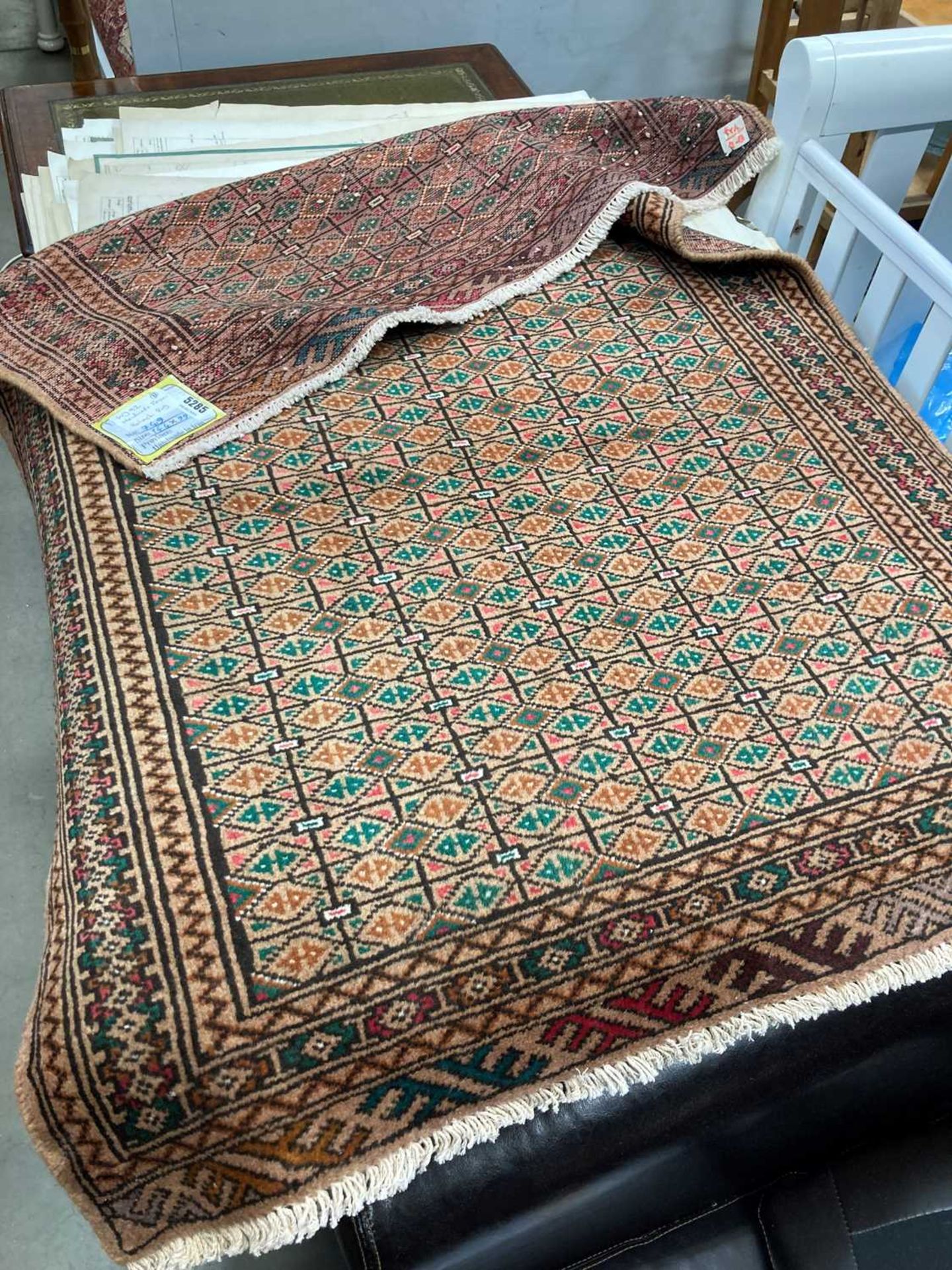 (B) 144x99cm Balouchi rug