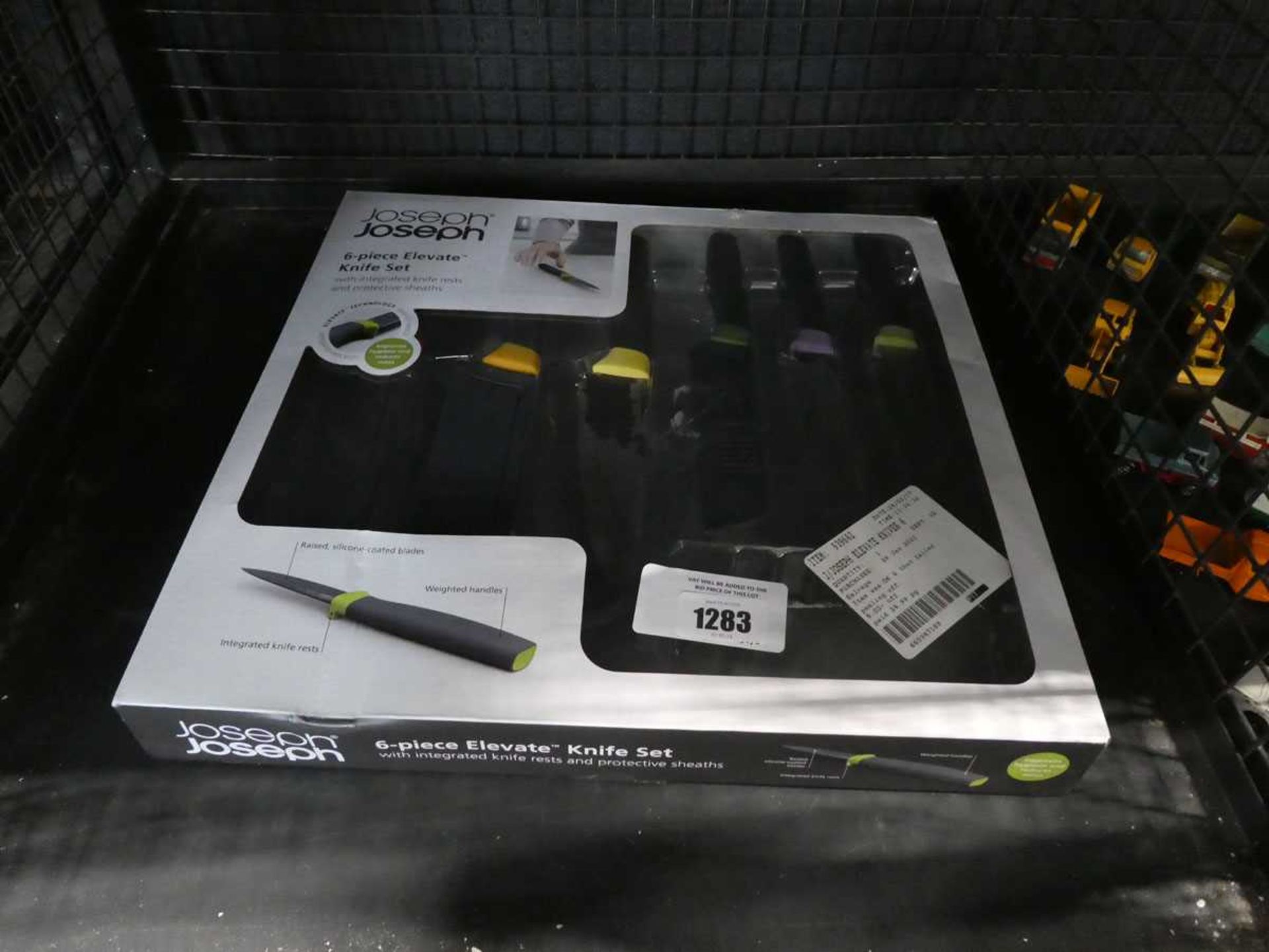 +VAT Joseph Joseph 6 piece elevate kitchen knife set - please note signs of wear