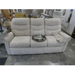G-Plan beige upholstered 3 seater sofa
