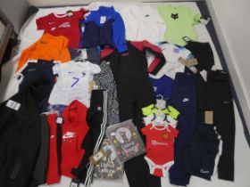 Selection of children's sportswear