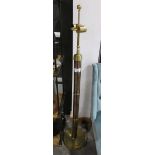 +VAT Brass finish floor standing double spot lantern