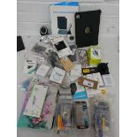 +VAT Various items incl. phone chargers, screen protectors, mobile phone cases, laptop protectors,