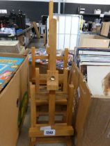 3 small artists easels