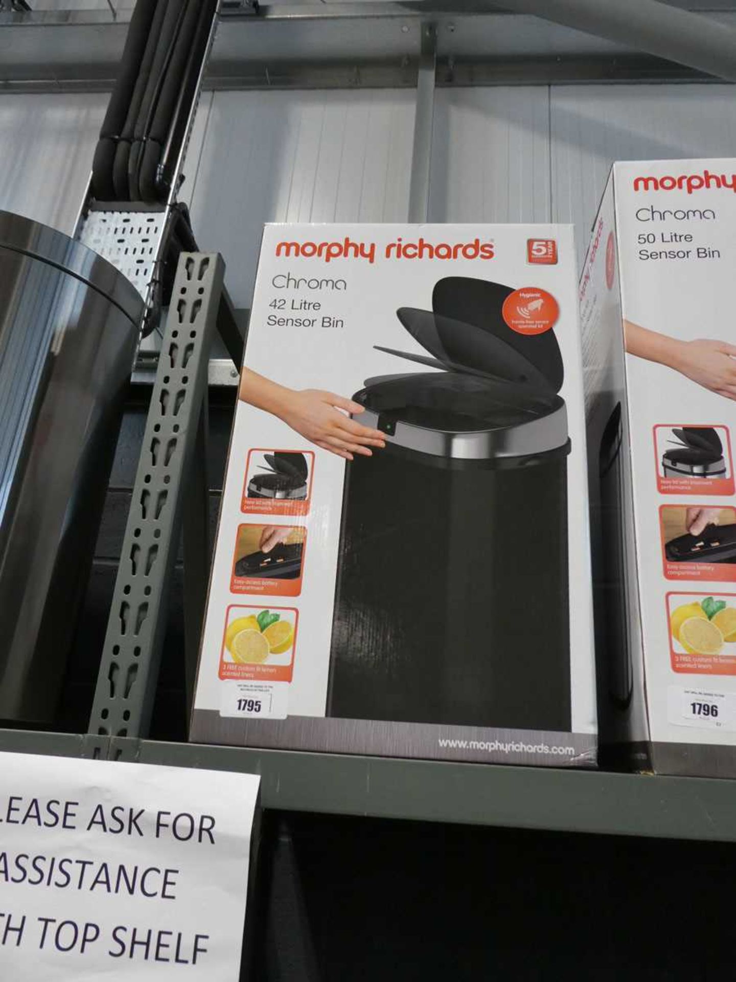 +VAT Morphy Richards Chroma 42L sensor bin