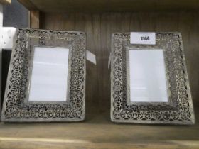 +VAT Set of 4 metal framed picture frames