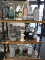 +VAT Quantity of mixed pastel shade decorative ceramic homewares incl. graduated set of 3 Laura