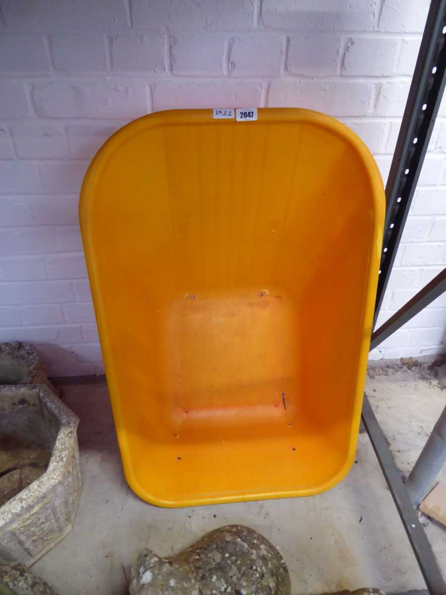 Orange wheelbarrow top (no frame)