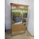 +VAT Boxed Keter Cortina Bella 2 door storage shed