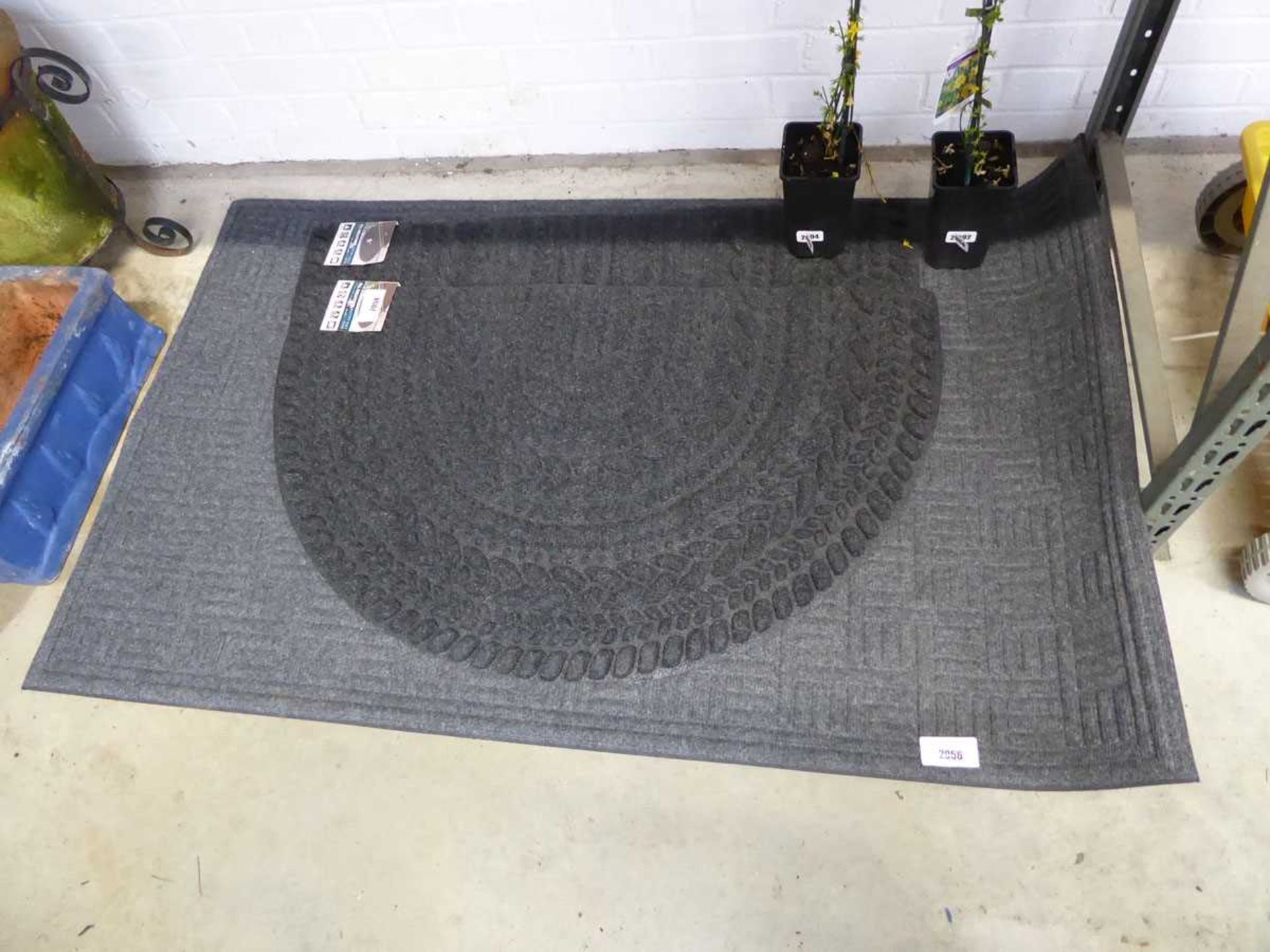 +VAT Large grey heavy duty scraper mat