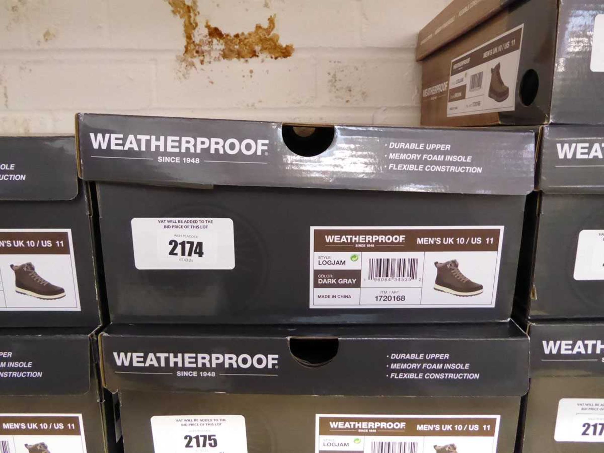 +VAT Boxed pair of mens weatherproof boots in brown (size 10) - Image 2 of 2