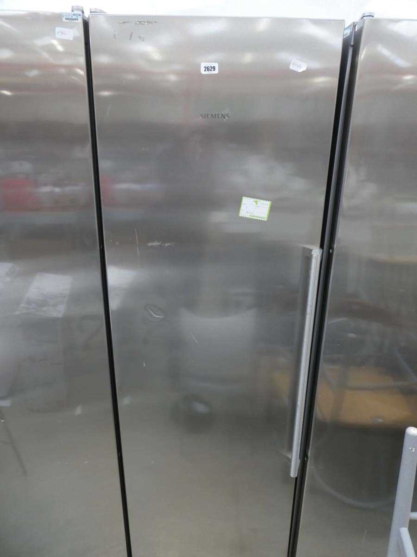 Siemens upright stainless steel larder fridge