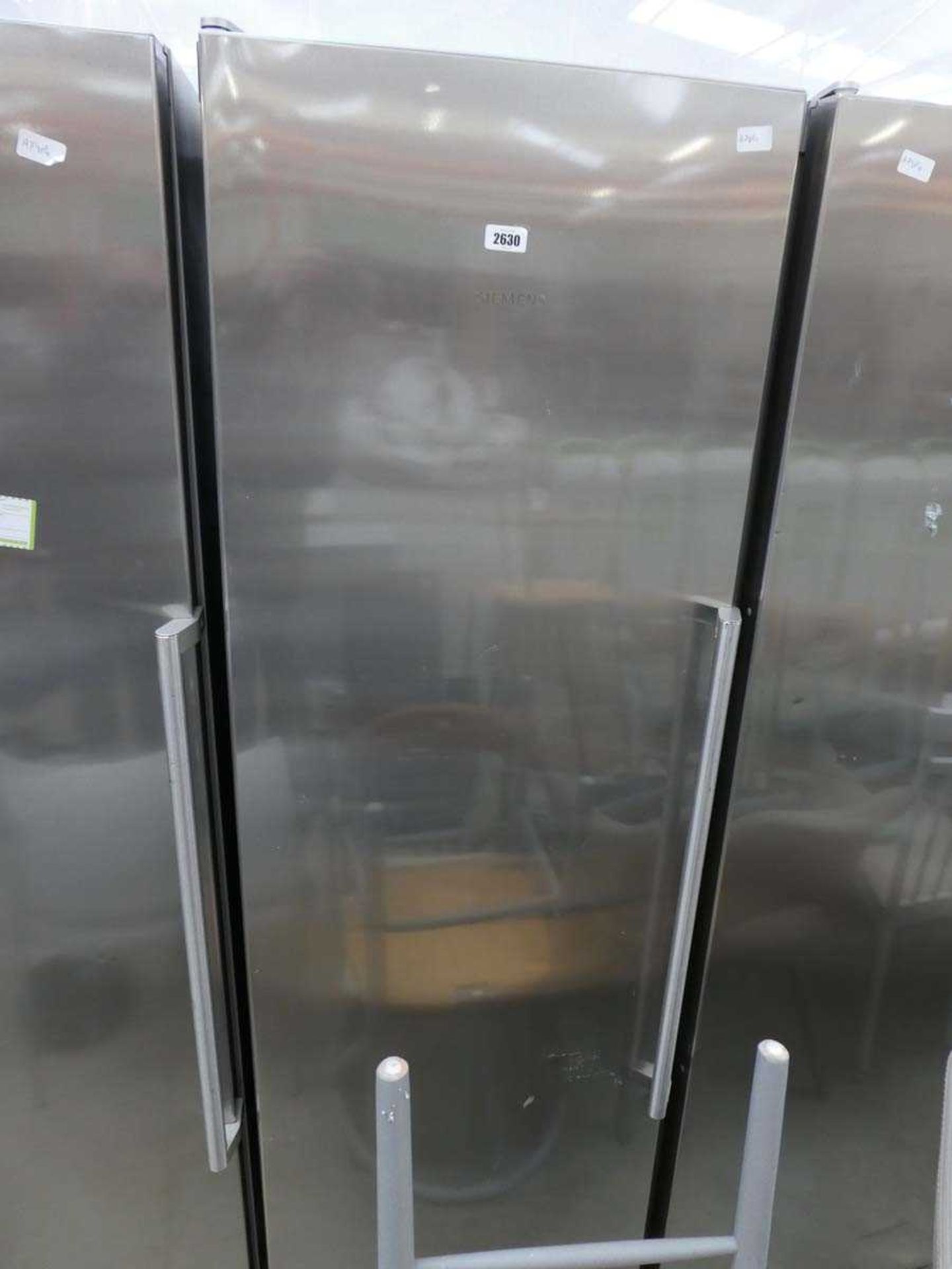 Siemens upright stainless steel larder fridge