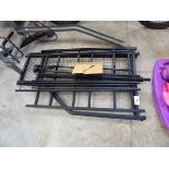 +VAT Flat pack 4 section bike stand with storage above