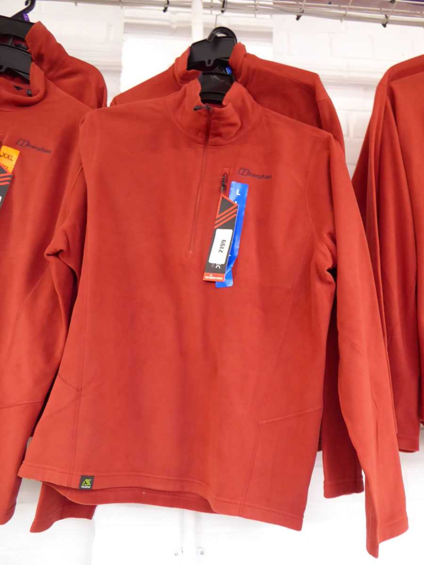 +VAT 2 Berghaus 1/2 zip fleeces in red (both size L)