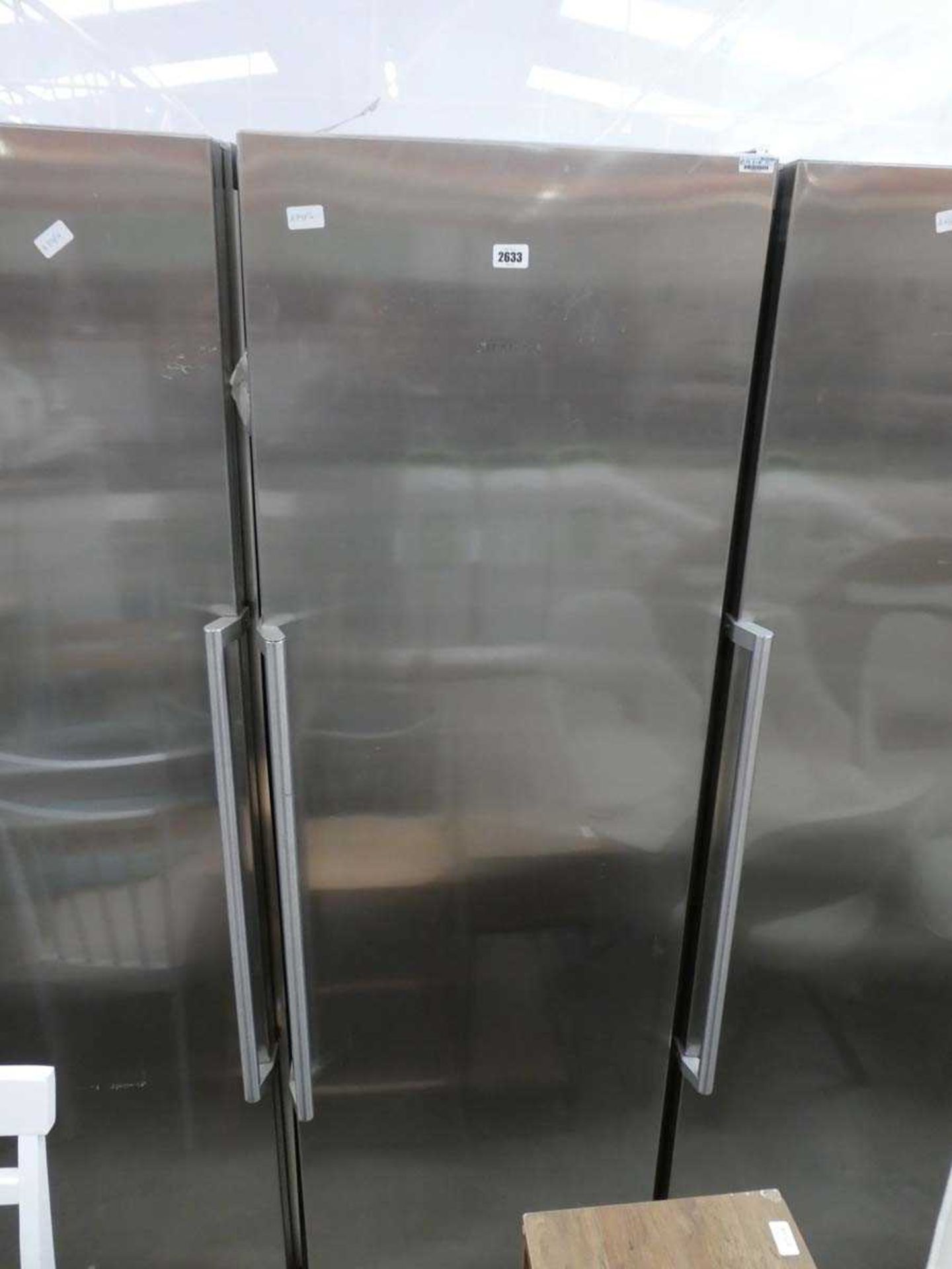 Siemens upright stainless steel larder fridge