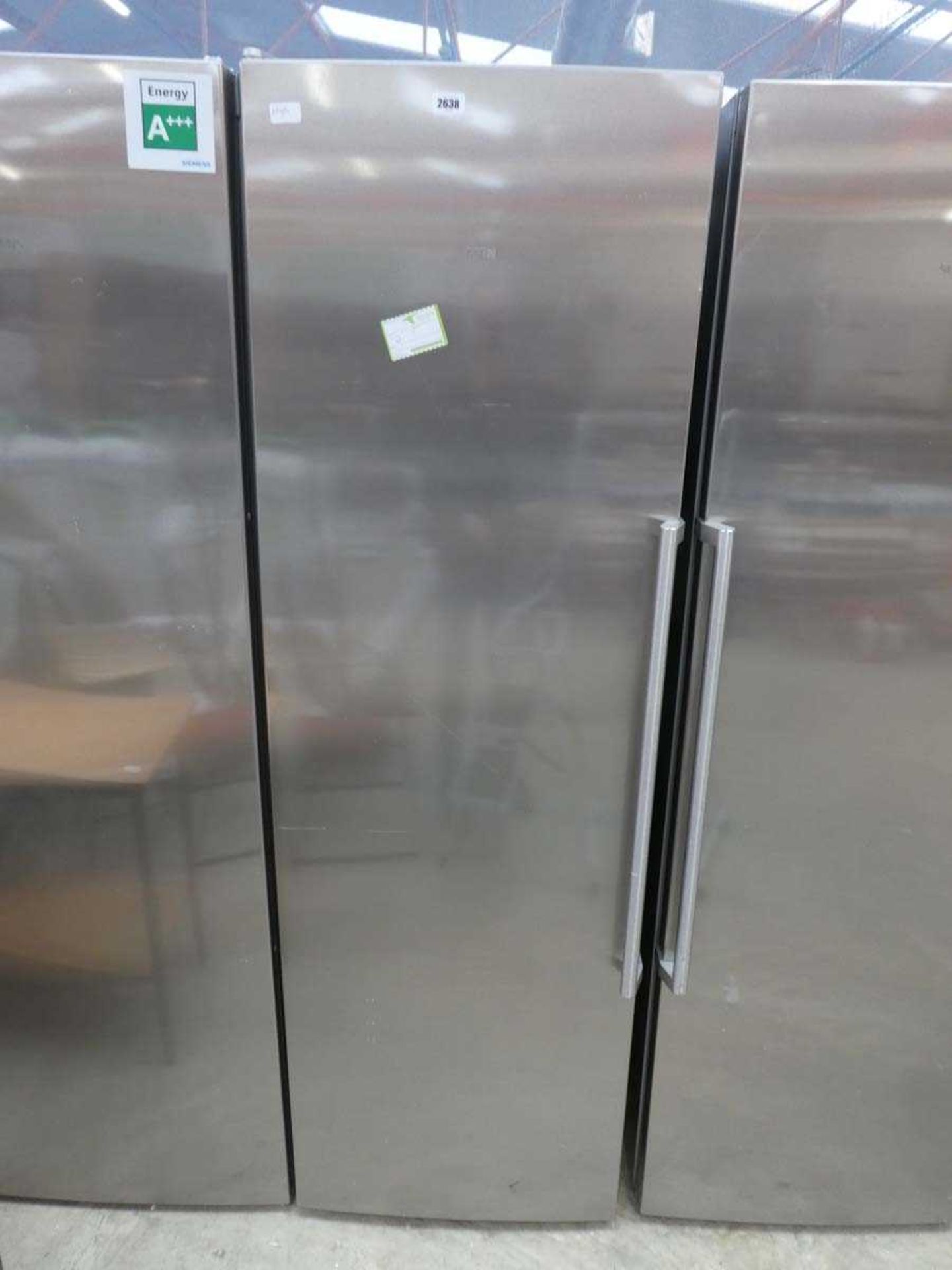 Siemens upright stainless steel larder fridge