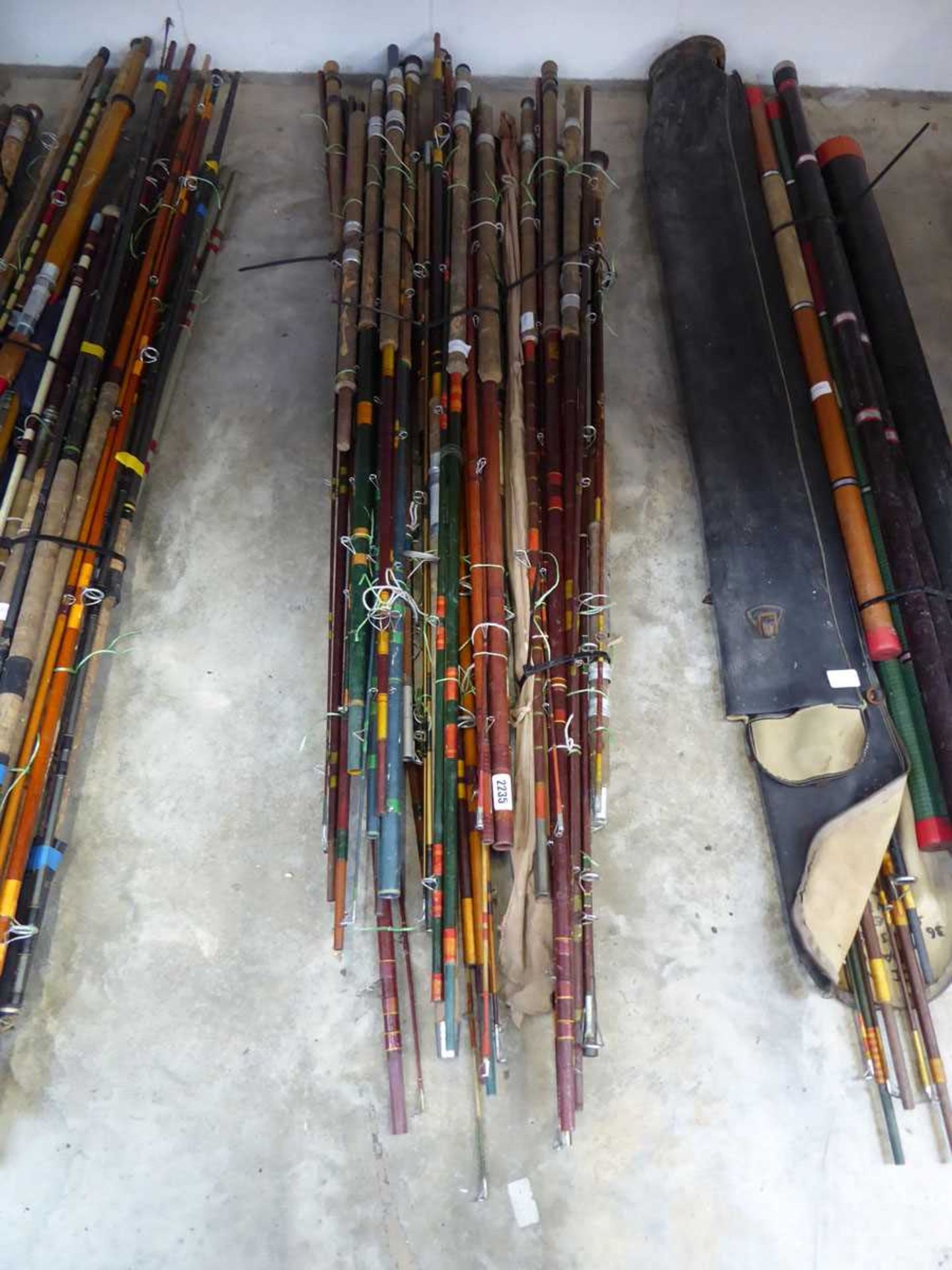 3 bundles of various vintage fishing rods