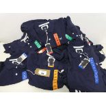 +VAT Approx. 30 men's polo tops by Crew Clothing Company