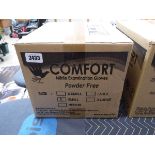 Box containing 10 packs of 100 Comfort powder free nitrile examination (size S) 05/2023