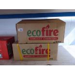 2 10kg boxes of Ecofire sawdust charcoal