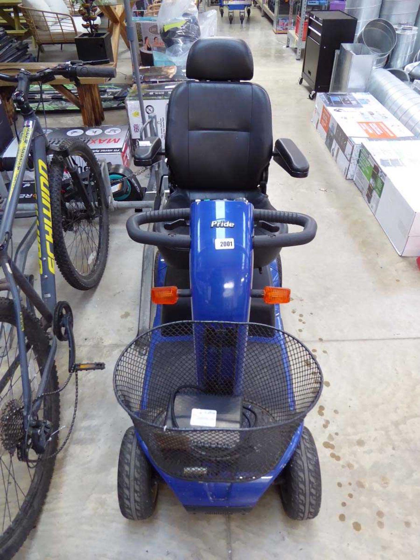 Colt Pride blue mobility scooter with key and charger - Image 2 of 6