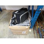 Box containing approx. 24 black and silver thermo insulated bags