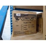 Box containing 10 packs of 100 Comfort powder free nitrile examination (size L) 05/2023