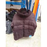 +VAT 2 Columbia full zip puffer jackets in brown (sizes L and XL)