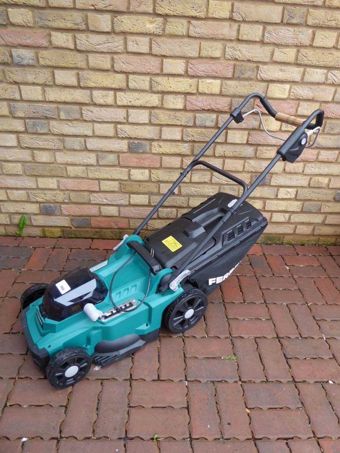 +VAT Ferrex cordless lawn mower - no batteries or charger