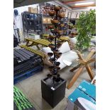 +VAT Bloomington black and bronze coloured electric trickling water feature